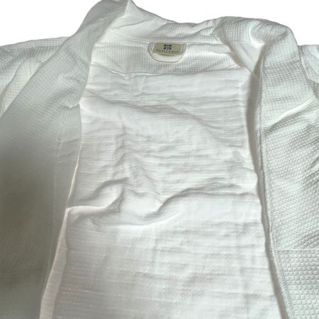  MARKS&WEB オーガニックコットン ワッフルバスローブ 　シミ汚れ有 ホワイト