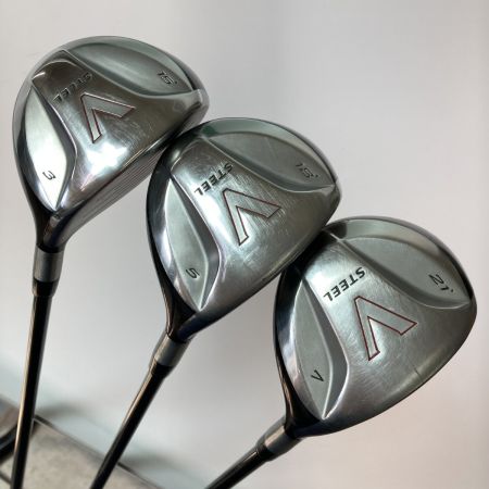 TaylorMade テーラーメイド V STEEL 3FW 5FW 7FW フェアウェイウッド 3本セット M.A.S2 PLUS S
