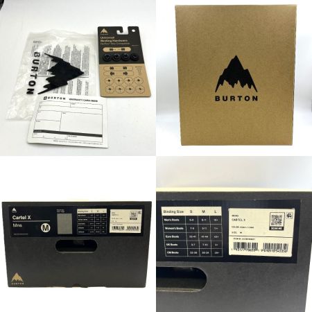  BURTON バートン ビンディング Cartel X グレー SIZE M 箱付 グレー 2230103021