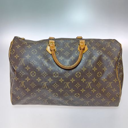  LOUIS VUITTON ルイヴィトン モノグラム スピーディ40 ボストンバッグ M41522 ブラウン ファスナー引手切れ有