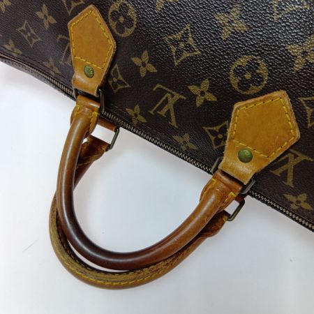  LOUIS VUITTON ルイヴィトン モノグラム スピーディ40 ボストンバッグ M41522 ブラウン ファスナー引手切れ有