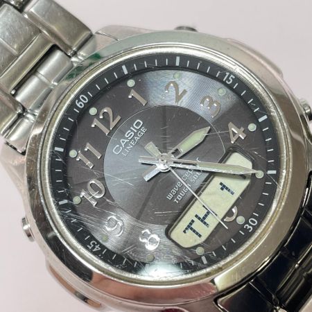  CASIO カシオ LINEAGE リニエージ 電波ソーラー メンズ 腕時計 本体のみ 傷有 LCW-100