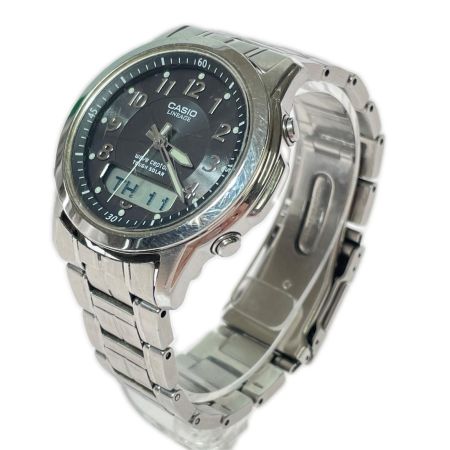  CASIO カシオ LINEAGE リニエージ 電波ソーラー メンズ 腕時計 本体のみ 傷有 LCW-100