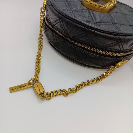  MARC JACOBS マークジェイコブス ザステータス ラウンド ハンドバッグ ショルダーバッグ M0015815 ブラック