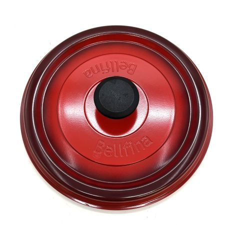  ベルフィーナ  THE PRIME 無水調理パン22cm 両手鍋 レッド