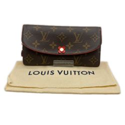 ◎◎ LOUIS VUITTON ルイヴィトン 長財布 モノグラム ポルトフォイユ・エミリー M62941 ポピーレッド Bランク