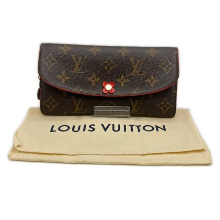  LOUIS VUITTON ルイヴィトン 長財布 モノグラム ポルトフォイユ・エミリー M62941 ポピーレッド