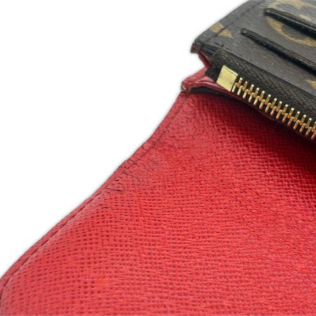  LOUIS VUITTON ルイヴィトン 長財布 モノグラム ポルトフォイユ・エミリー M62941 ポピーレッド