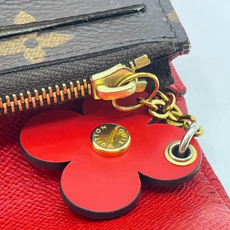  LOUIS VUITTON ルイヴィトン 長財布 モノグラム ポルトフォイユ・エミリー M62941 ポピーレッド