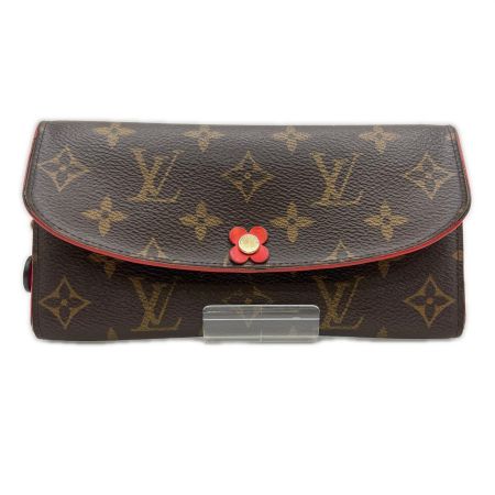  LOUIS VUITTON ルイヴィトン 長財布 モノグラム ポルトフォイユ・エミリー M62941 ポピーレッド