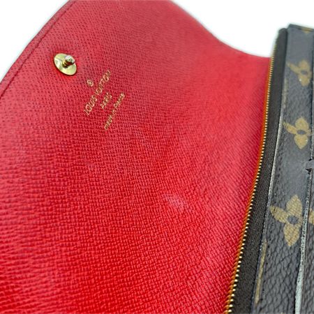  LOUIS VUITTON ルイヴィトン 長財布 モノグラム ポルトフォイユ・エミリー M62941 ポピーレッド