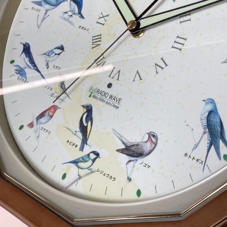  ELGIN エルジン 電波時計 掛け時計 野鳥電波掛け時計