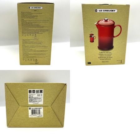  LE CREUSET ルクルーゼ フレンチプレスコーヒーメーカー　800ml レッド