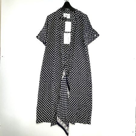  MAX MARA マックスマーラー  半袖ガウンカーディガン 　未使用品 11-22-16122 ネイビー