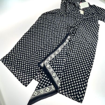  MAX MARA マックスマーラー  半袖ガウンカーディガン 　未使用品 11-22-16122 ネイビー