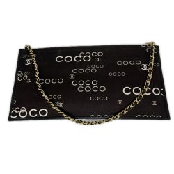 ◎◎ CHANEL シャネル ココアイコン チェーンクラッチ ショルダーポーチ ブラウン 箱付 Bランク