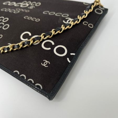  CHANEL シャネル ココアイコン チェーンクラッチ ショルダーポーチ ブラウン 箱付