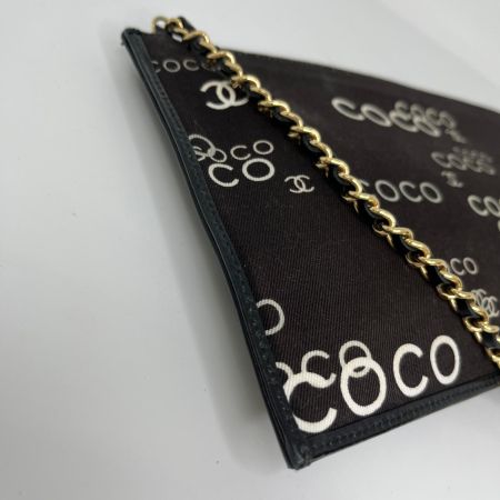  CHANEL シャネル ココアイコン チェーンクラッチ ショルダーポーチ ブラウン 箱付