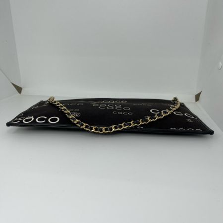  CHANEL シャネル ココアイコン チェーンクラッチ ショルダーポーチ ブラウン 箱付