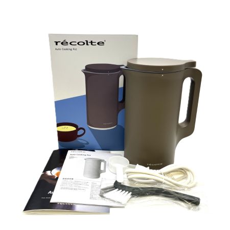  recolte レコルト 自動調理ポット RSY-2 モカブラウン