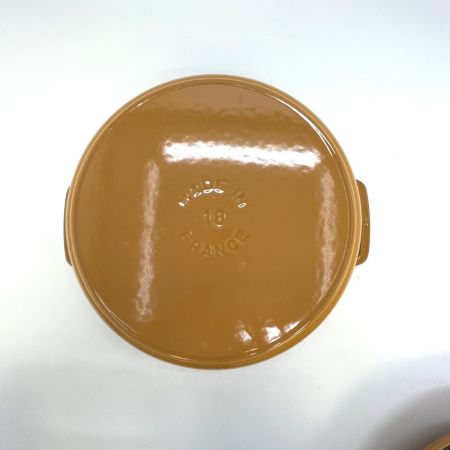  STAUB ストウブ  ココットピコ・ココット・ラウンド マスタード 18cm 40511-370