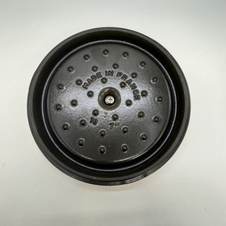  STAUB ストウブ  ココットピコ・ココット・ラウンド マスタード 18cm 40511-370