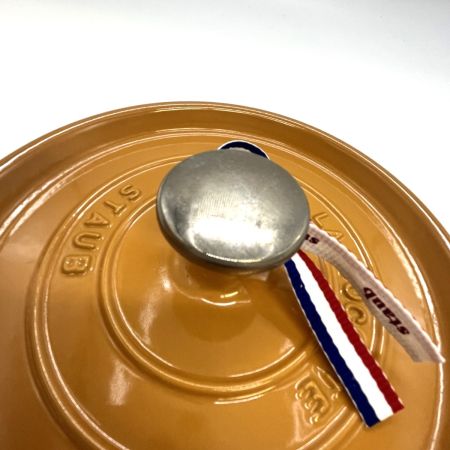  STAUB ストウブ  ココットピコ・ココット・ラウンド マスタード 18cm 40511-370