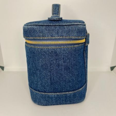 CHANEL シャネル ココマーク バニティ デニムハンドバッグ A01998 インディゴ ギャランティカード・箱付