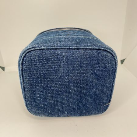 CHANEL シャネル ココマーク バニティ デニムハンドバッグ A01998 インディゴ ギャランティカード・箱付