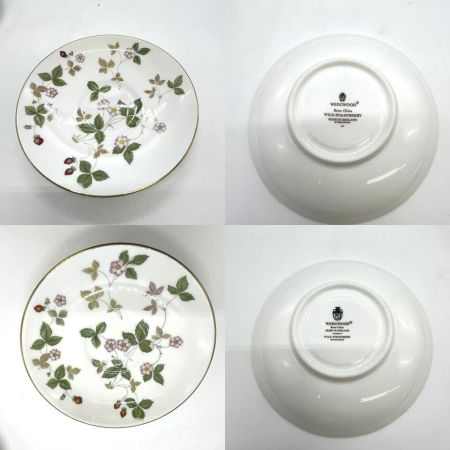  Wedgwood ウェッジウッド ワイルドストロベリー カップアンドソーサー５客 トレイ２点 セット