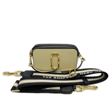  MARC JACOBS マークジェイコブス  ショルダーバッグ スナップショット M0012007 アイボリー×ブラック