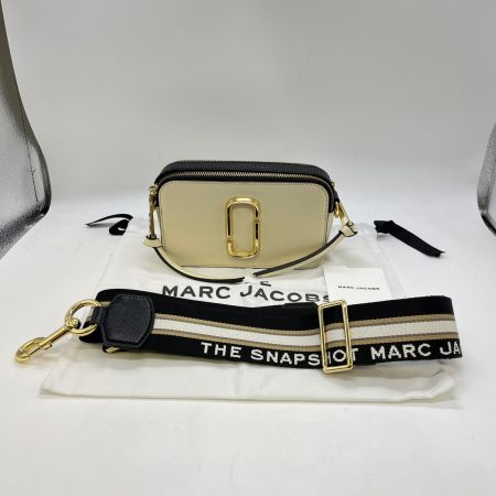  MARC JACOBS マークジェイコブス  ショルダーバッグ スナップショット M0012007 アイボリー×ブラック