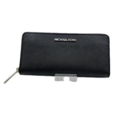 ◎◎ MICHAEL KORS マイケルコース ラウンドファスナー財布  35F5STVZ3L ブラック Aランク