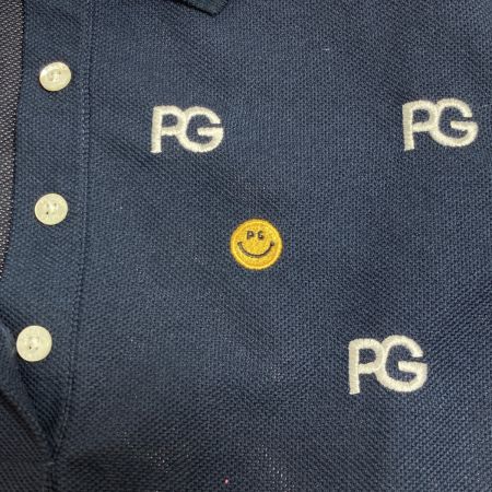  PEARLY GATES パーリーゲイツ 半袖ポロシャツ 30周年記念モデル サイズ0 ネイビー レディース 055-9260756