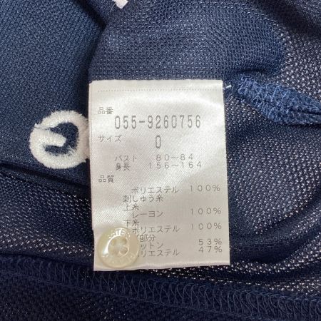  PEARLY GATES パーリーゲイツ 半袖ポロシャツ 30周年記念モデル サイズ0 ネイビー レディース 055-9260756