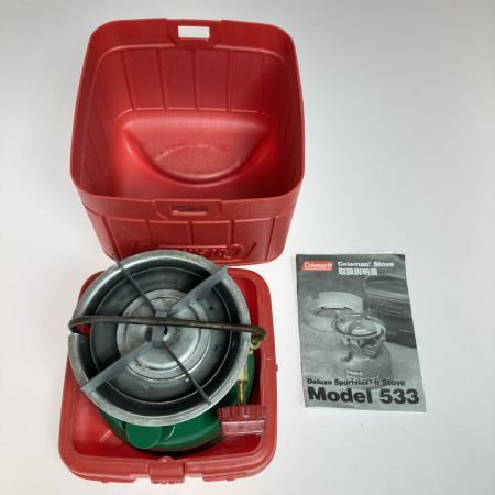  Coleman コールマン ガソリンシングルバーナー Deluxe Sportster II Stove 533-739J 1996年3月製造モデル
