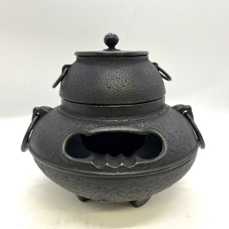   南部鉄器 茶釜型 灰皿  箱ダメージあり