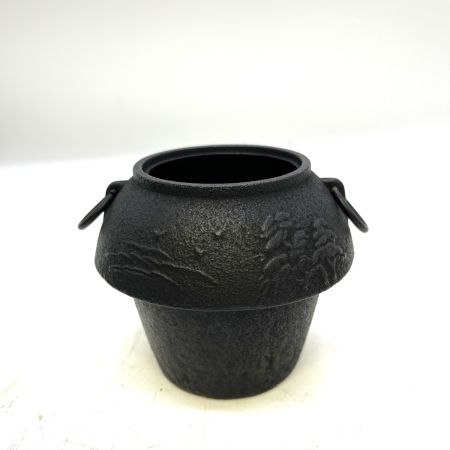   南部鉄器 茶釜型 灰皿  箱ダメージあり