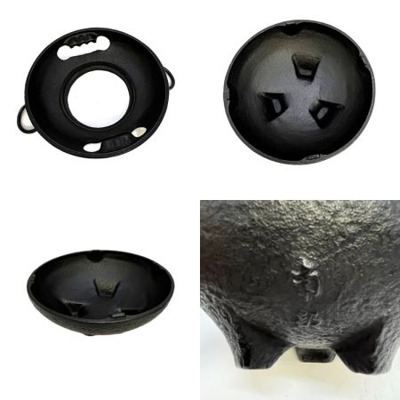   南部鉄器 茶釜型 灰皿  箱ダメージあり