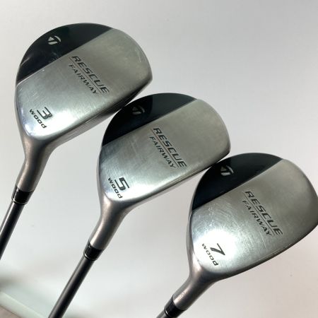  TaylorMade テーラーメイド RESCUE レスキュー 3FW 5FW 7FW フェアウェイウッド 3本セット 