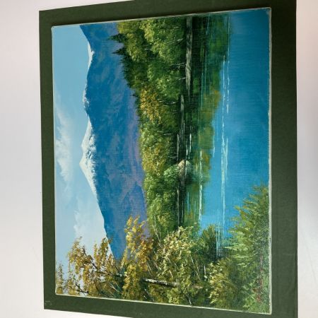   油絵 油彩画 知床五湖 広瀬和之 絵画 額装