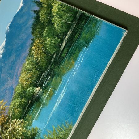  油絵 油彩画 知床五湖 広瀬和之 絵画 額装