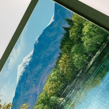   油絵 油彩画 知床五湖 広瀬和之 絵画 額装