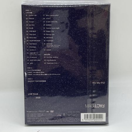   Kis-My-Ft2 LIVETOUR 2025 MAGFACT 初回盤B DVD3枚組