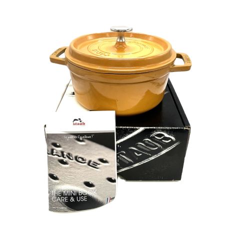  STAUB ストウブ  ココットピコ・ココット・ラウンド マスタード 18cm 40511-370