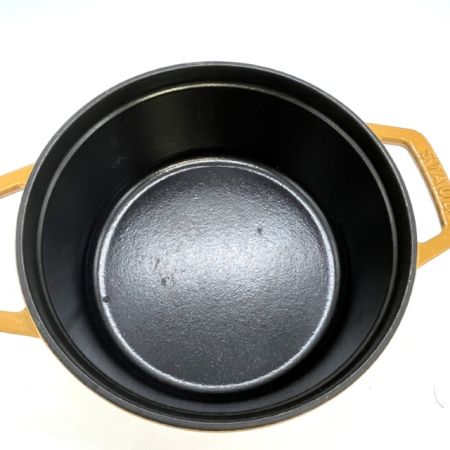  STAUB ストウブ  ココットピコ・ココット・ラウンド マスタード 18cm 40511-370
