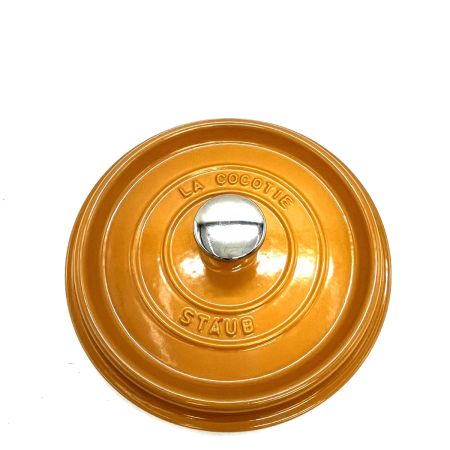  STAUB ストウブ  ココットピコ・ココット・ラウンド マスタード 18cm 40511-370