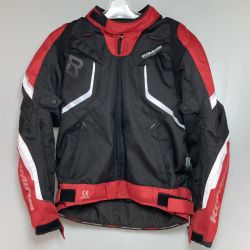 ◎◎ KOMINE コミネ JK-606 R-Specシステムジャケット サイズL バイクジャケット 07-606 ブラック x レッド Bランク