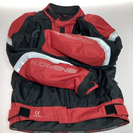  KOMINE コミネ JK-606 R-Specシステムジャケット サイズL バイクジャケット 07-606 ブラック x レッド