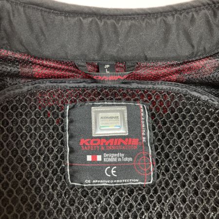  KOMINE コミネ JK-606 R-Specシステムジャケット サイズL バイクジャケット 07-606 ブラック x レッド